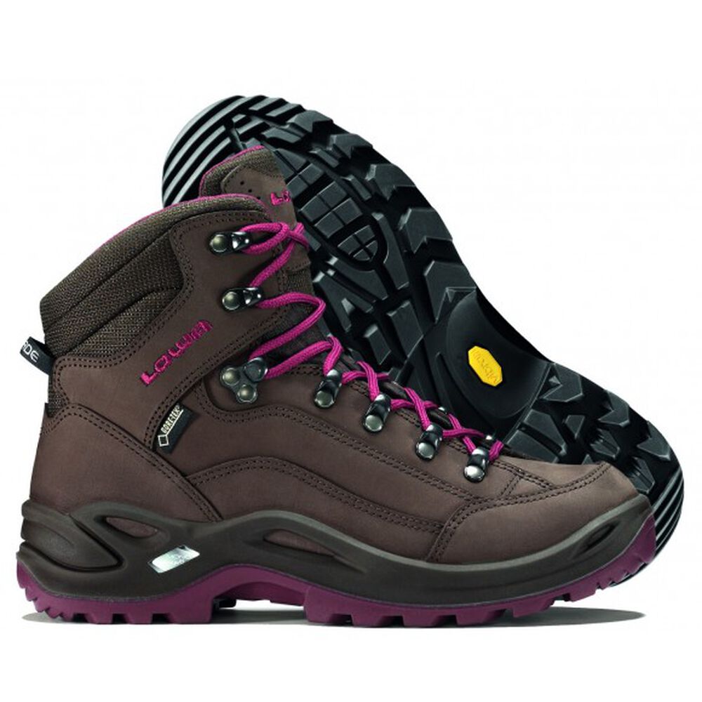 Vibram Sole Lowa Renegade GTX® Mid Erkek Yürüyüş Ayakkabısı Kahverengi,GP0641392